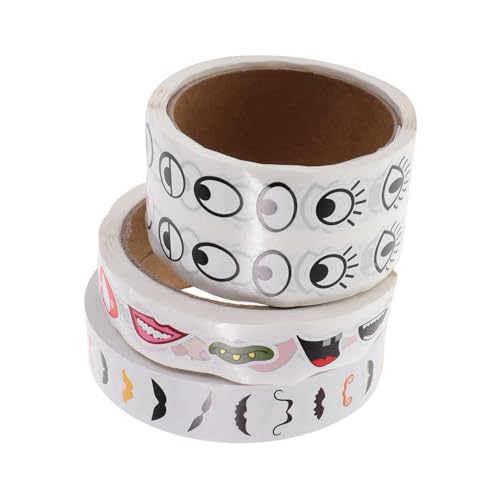 TOYANDONA 3rollen Augen Zum Aufkleben Kreative Sticker Selbstklebende Augenaufkleber Für Junge Mädchen DIY-Aufkleber Papier-Cartoon-Etiketten Mund Und Bartaufkleber Notizbuchaufkleber TOYANDONA 3rollen Augen Zum Aufkleben Kreative Sticker Selbstklebende Augenaufkleber Für Junge Mädchen DIY-Aufkleber Papier-Cartoon-Etiketten Mund Und Bartaufkleber Notizbuchaufkleber von TOYANDONA