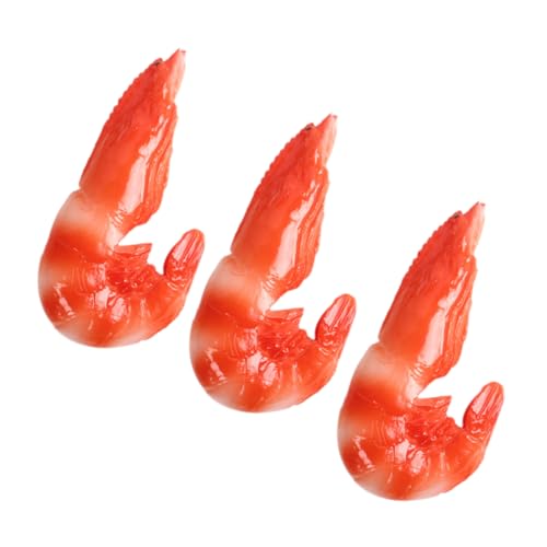 TOYANDONA 3st Künstliche Garnelen Modell Mit Gekochten Garnelen Simulationsgarnelenmodell Fake-Food-Modelle Garnelenfiguren Dekorative Garnelenmodelle Garnelen Figuren Rot PVC TOYANDONA 3st Künstliche Garnelen Modell Mit Gekochten Garnelen Simulationsgarnelenmodell Fake-Food-Modelle Garnelenfiguren Dekorative Garnelenmodelle Garnelen Figuren Rot PVC von TOYANDONA