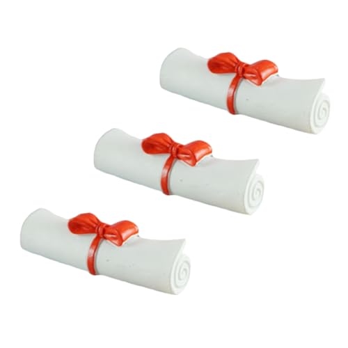 TOYANDONA 3st Mini-Scroll-Modell Tortendeko Einschulung Mini-abschlussurkunde-schriftrolle Kuchen-Absolvent- Abschlusszeugnis Muster Graduierte Figur Verzierung des Abschlussjahres Harz TOYANDONA 3st Mini-Scroll-Modell Tortendeko Einschulung Mini-abschlussurkunde-schriftrolle Kuchen-Absolvent- Abschlusszeugnis Muster Graduierte Figur Verzierung des Abschlussjahres Harz von TOYANDONA