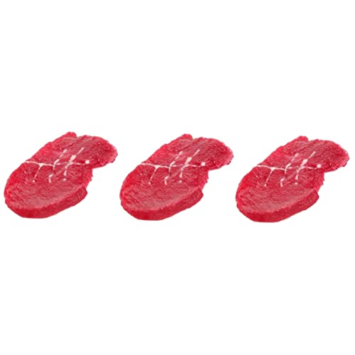 TOYANDONA 3st Steakimitat Geschäfte Rindfleisch Prop Steak-Fotografie-Modell Falsches Fleisch Geschnittenes Rindfleisch Künstliches Steak Steak-Foto-Requisiten Styropor Essen Lebensmittel TOYANDONA 3st Steakimitat Geschäfte Rindfleisch Prop Steak-Fotografie-Modell Falsches Fleisch Geschnittenes Rindfleisch Künstliches Steak Steak-Foto-Requisiten Styropor Essen Lebensmittel von TOYANDONA