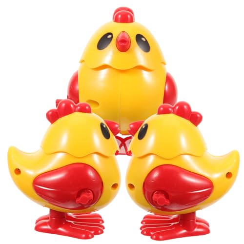 TOYANDONA 3st Uhrwerk-hüpfendes Huhn Cartoon-Tier- Hühnchen-uhrwerk- Aufziehbares Uhrwerkspielzeug Für Frühes Lernen Für Tierspielzeug Yellow Abs TOYANDONA 3st Uhrwerk-hüpfendes Huhn Cartoon-Tier- Hühnchen-uhrwerk- Aufziehbares Uhrwerkspielzeug Für Frühes Lernen Für Tierspielzeug Yellow Abs von TOYANDONA