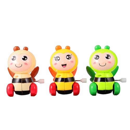 TOYANDONA 3st Uhrwerkbiene Mit Drehbarem Kopf Und Flügeln Drehbares Kleines Tierspielzeug Uhrwerk Frosch Uhrwerk Wickelspielzeug Künstliche Dekoration Plastik TOYANDONA 3st Uhrwerkbiene Mit Drehbarem Kopf Und Flügeln Drehbares Kleines Tierspielzeug Uhrwerk Frosch Uhrwerk Wickelspielzeug Künstliche Dekoration Plastik von TOYANDONA