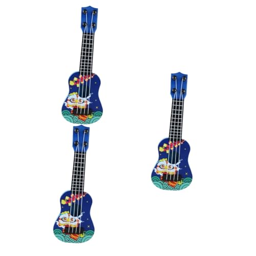 TOYANDONA 3St Ukulele Minigitarre für Kinder Spielzeuggitarrenmodell Spielzeuge Kinderspielzeug dekorative Mini-Gitarre lustige Kindergitarre Baby Zubehör Musikinstrument schmücken Abs von TOYANDONA