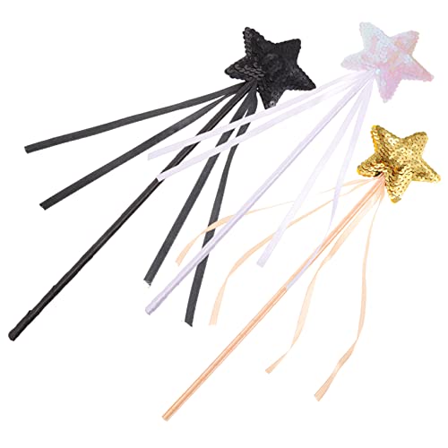TOYANDONA Handgehaltenes Feenstab-set – 3 Stück Feenstäbe Für Kinder Mit Sternförmigem Design Ideal Für Geburtstagsfeiern Und Cosplay TOYANDONA Handgehaltenes Feenstab-set – 3 Stück Feenstäbe Für Kinder Mit Sternförmigem Design Ideal Für Geburtstagsfeiern Und Cosplay von TOYANDONA