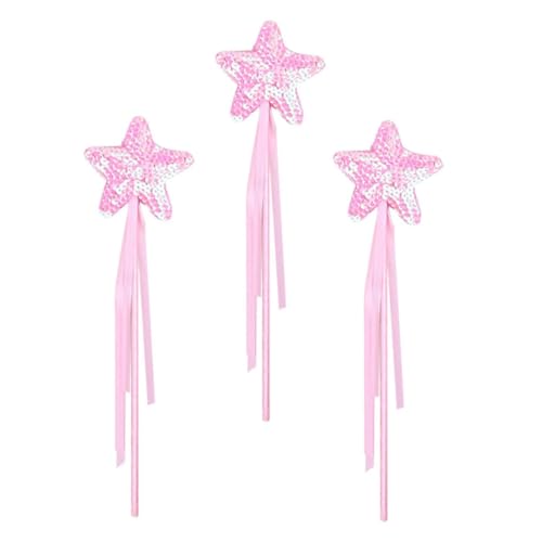 TOYANDONA 3st Zauberstab Sterne-gastgeschenke Bausatz Ballettröckchen Feenhafte Partybevorzugung Feenstab Röhren Zauberstäbe Schleife Feenhaftes Funkeln Dekorationen Rosa Stoff TOYANDONA 3st Zauberstab Sterne-gastgeschenke Bausatz Ballettröckchen Feenhafte Partybevorzugung Feenstab Röhren Zauberstäbe Schleife Feenhaftes Funkeln Dekorationen Rosa Stoff von TOYANDONA