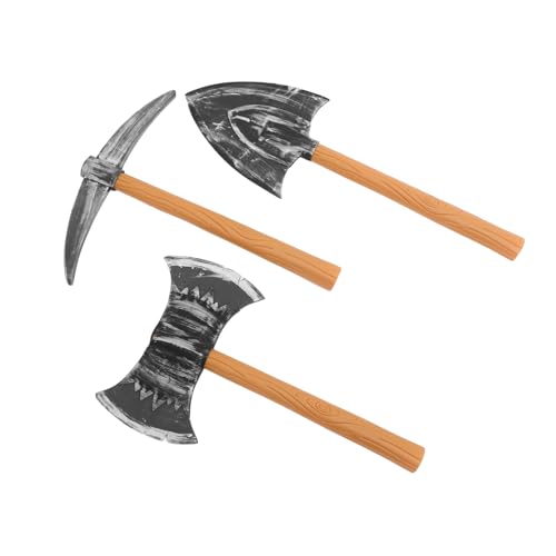 TOYANDONA 3stücke Zwergenspitzhacke Spielzeug Für Cosplay Halloween Gnom Zubehör Aus Schaumstoff Modell Für Fantasy-Events Und Partys Als Requisite Für Bühnenauftritte Und Kostüme von TOYANDONA