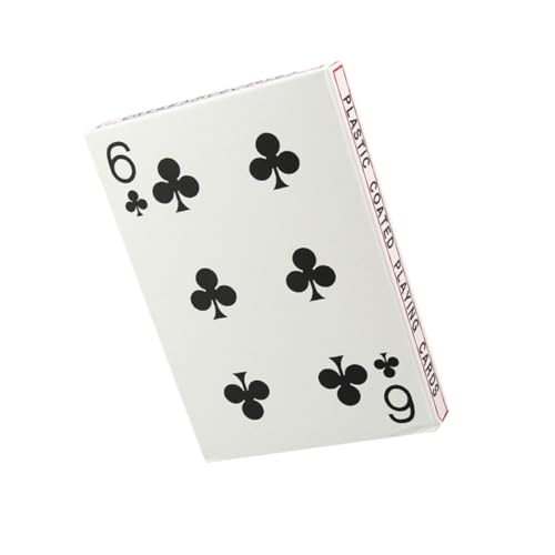 TOYANDONA 4 Jumbo Riesig Brettspiel-Poker Drucken Papier Tragbare Spielekonsole Heimspiel Masse Kinder Planke Groß Karte Weiß Klassisch von TOYANDONA