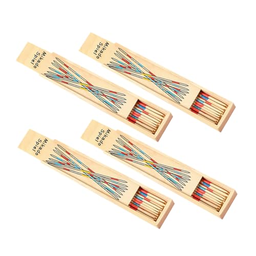 TOYANDONA 4 Kisten Holzpickel für kinderspielzeug Sozialkompetenzspielzeug Traditionelles Retro- spielzeuge Pickup-Sticks-Spiel Stockspiel Stöckespiel TOYANDONA 4 Kisten Holzpickel für kinderspielzeug Sozialkompetenzspielzeug Traditionelles Retro- spielzeuge Pickup-Sticks-Spiel Stockspiel Stöckespiel von TOYANDONA