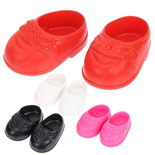 TOYANDONA 4 Paare Flache Schuhe kinderspielzeug Meine Lebenspuppe Miniaturspielzeug puppenhaus Puppen Minischuhe Mini-Schuhverzierung Plastik TOYANDONA 4 Paare Flache Schuhe kinderspielzeug Meine Lebenspuppe Miniaturspielzeug puppenhaus Puppen Minischuhe Mini-Schuhverzierung Plastik von TOYANDONA