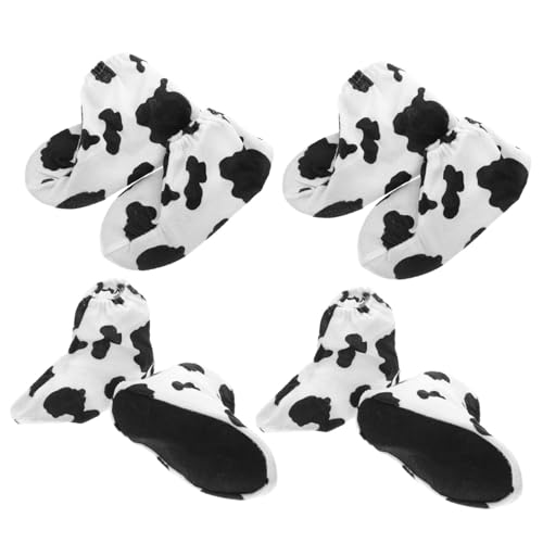 TOYANDONA 4 Paare Kuh Kostüm Schuhüberzüge Atmungsaktiv Leicht Bequem Für Bühnenauftritte Festliche Tierkostüm Zubehör Für Karneval Bauernhof Party TOYANDONA 4 Paare Kuh Kostüm Schuhüberzüge Atmungsaktiv Leicht Bequem Für Bühnenauftritte Festliche Tierkostüm Zubehör Für Karneval Bauernhof Party von TOYANDONA