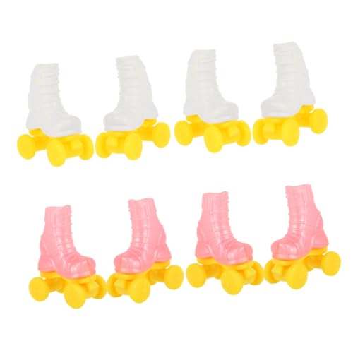TOYANDONA 4 Paare Roller Skates Rollschuhe für Puppendekoration Puppen-Skating-Werkzeug Rollschuh für DIY-Puppe Zubehör für die Puppenherstellung Schlittschuh für Puppe DIY Plastik TOYANDONA 4 Paare Roller Skates Rollschuhe für Puppendekoration Puppen-Skating-Werkzeug Rollschuh für DIY-Puppe Zubehör für die Puppenherstellung Schlittschuh für Puppe DIY Plastik von TOYANDONA