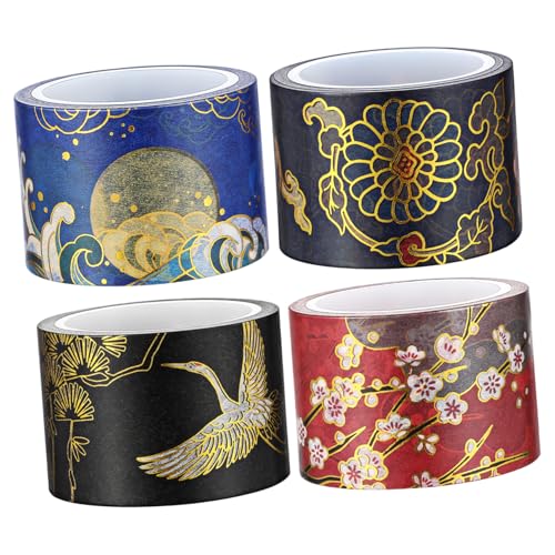 TOYANDONA 4rollen Vintage Tape Mit Floralen Mustern Dekorative Klebebänder Für Scrapbooking Planer Und Karten Retro Designs Hochwertigem Papier Einfach Zu Verwenden Und Vielseitig TOYANDONA 4rollen Vintage Tape Mit Floralen Mustern Dekorative Klebebänder Für Scrapbooking Planer Und Karten Retro Designs Hochwertigem Papier Einfach Zu Verwenden Und Vielseitig von TOYANDONA