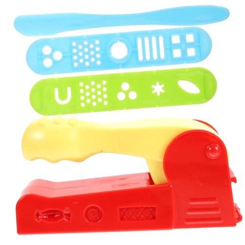 TOYANDONA 4 STÜCKE Teiliges Farbtonwerkzeug Set aus Hochwertigem Kunststoff Kreatives DIY Knetset mit Stempel und Druckwerkzeug Fördert Fantasie und Farbwahrnehmung für Zuhause Kindergarten von TOYANDONA