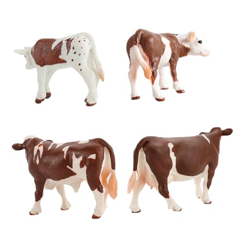 TOYANDONA 4 STÜCKE Teiliges Realistische Kuh Figuren aus Hochwertigem Material Pädagogisches Bauernhof Tier Modell für Kognitiven und Spielerischen Wissensvermittlung TOYANDONA 4 STÜCKE Teiliges Realistische Kuh Figuren aus Hochwertigem Material Pädagogisches Bauernhof Tier Modell für Kognitiven und Spielerischen Wissensvermittlung von TOYANDONA