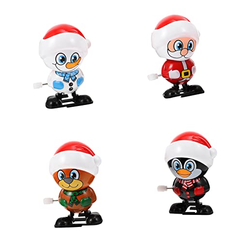 TOYANDONA 4 STÜCKE Teiliges Weihnachts Aufziehspielzeug Wind Up mit Festlichen Motiven Weihnachtsmann und Schneemann Design Fördert Motorische Fähigkeiten und Farbunterscheidung für TOYANDONA 4 STÜCKE Teiliges Weihnachts Aufziehspielzeug Wind Up mit Festlichen Motiven Weihnachtsmann und Schneemann Design Fördert Motorische Fähigkeiten und Farbunterscheidung für von TOYANDONA