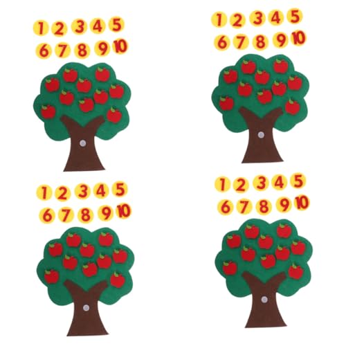 TOYANDONA 4 Sätze Filzspielzeug Kognitives Paarungsspielzeug Pädagogischer Apfelbaum Für Zum Zählen Von Äpfeln Lernspielzeug Aus Vliesstoff Filzbrett Für Nicht Gewebt TOYANDONA 4 Sätze Filzspielzeug Kognitives Paarungsspielzeug Pädagogischer Apfelbaum Für Zum Zählen Von Äpfeln Lernspielzeug Aus Vliesstoff Filzbrett Für Nicht Gewebt von TOYANDONA