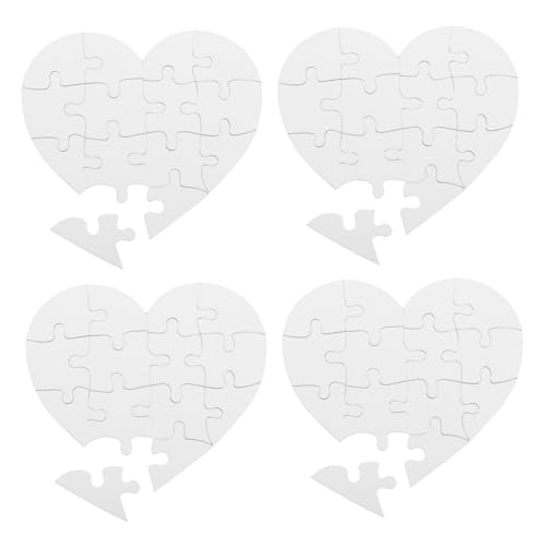 TOYANDONA 4 Sätze Leere Herz Puzzles aus Papierboard DIY Bastelset zum Ausmalen Zeichnen Kreativität Hand Auge Koordination TOYANDONA 4 Sätze Leere Herz Puzzles aus Papierboard DIY Bastelset zum Ausmalen Zeichnen Kreativität Hand Auge Koordination von TOYANDONA