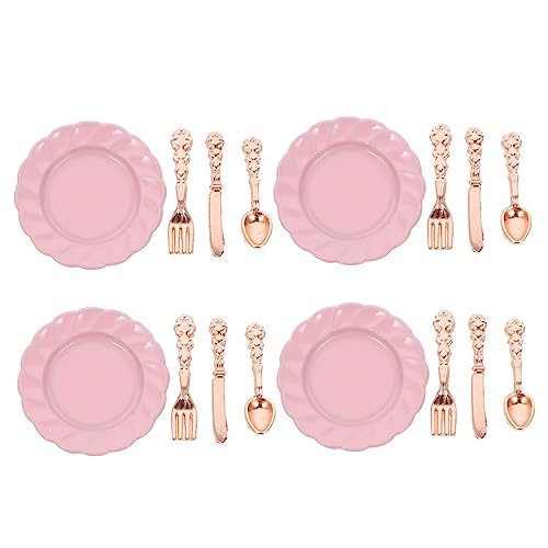 TOYANDONA 4 Sätze Mini-Besteckset puppenhaus mini Teller Geschirr Zubehör für Puppenhäuser kinderküche Kitchen Geschirrset Mini-Puppenhaus-Tellergeschirr Puppenhaus-Miniteller Legierung TOYANDONA 4 Sätze Mini-Besteckset puppenhaus mini Teller Geschirr Zubehör für Puppenhäuser kinderküche Kitchen Geschirrset Mini-Puppenhaus-Tellergeschirr Puppenhaus-Miniteller Legierung von TOYANDONA