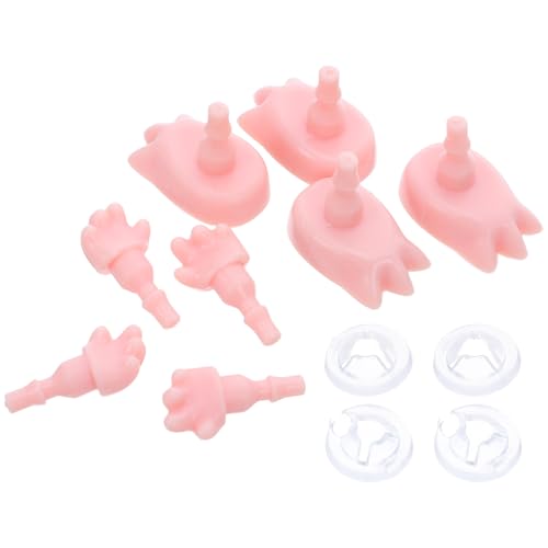 TOYANDONA 4 Sätze Miniatur Doll Teile Set Realistische Hände und Füße für DIY Puppenbau Ersatzteile für Kreative Projekte und Dekoration Präzise Verarbeitung für Lebendige Figuren TOYANDONA 4 Sätze Miniatur Doll Teile Set Realistische Hände und Füße für DIY Puppenbau Ersatzteile für Kreative Projekte und Dekoration Präzise Verarbeitung für Lebendige Figuren von TOYANDONA