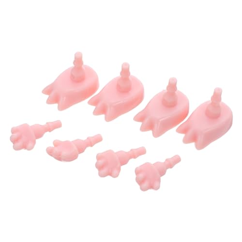 TOYANDONA 4 Sätze Miniatur Puppenhände und Füße aus Kunststoff Bewegliche Gelenkteile Ersatzteile für Kleine Figuren für DIY Puppenherstellung Kreative Bastelzubehör Vielseitige Dekoration TOYANDONA 4 Sätze Miniatur Puppenhände und Füße aus Kunststoff Bewegliche Gelenkteile Ersatzteile für Kleine Figuren für DIY Puppenherstellung Kreative Bastelzubehör Vielseitige Dekoration von TOYANDONA
