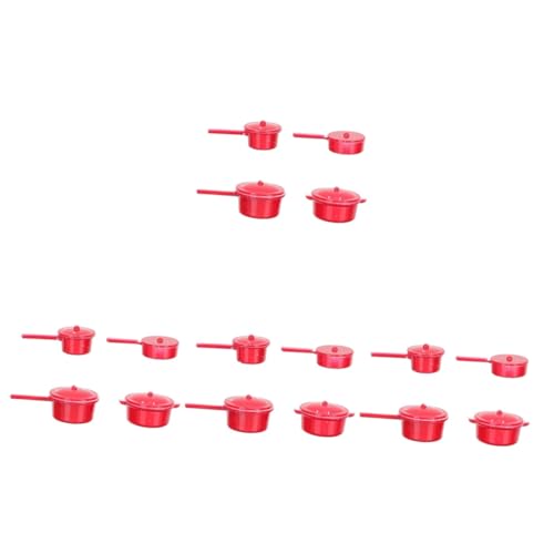 TOYANDONA 4 Sätze Miniatur-küchengeschirr Mini-Topf Für Den Haushalt Mini- - Topfmodell Mini House Accessory Topfspielzeug Für Den Haushalt Legierung 4 Stück * 4 von TOYANDONA