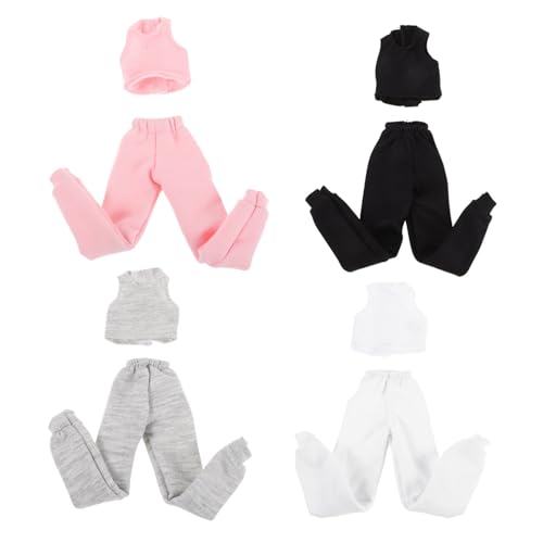 TOYANDONA 4 Sätze Puppenkleidung Sommer Outfits mit Weste und Hose Austauschbare Kleidung für Puppen Modisches Freizeitkostüm für Kreatives Rollenspiel und Vielseitige Spielanlässe TOYANDONA 4 Sätze Puppenkleidung Sommer Outfits mit Weste und Hose Austauschbare Kleidung für Puppen Modisches Freizeitkostüm für Kreatives Rollenspiel und Vielseitige Spielanlässe von TOYANDONA