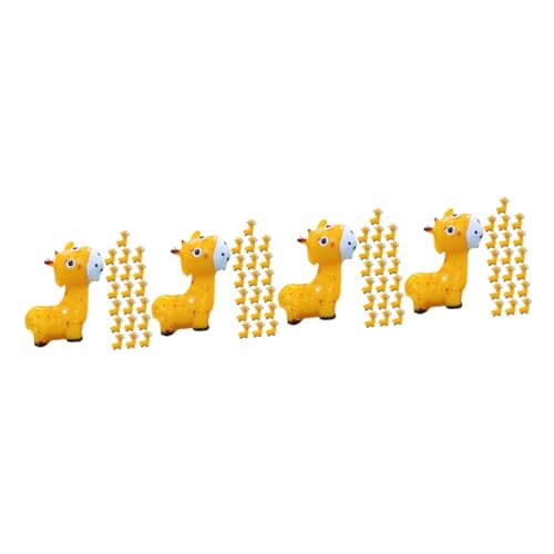 TOYANDONA 4 Sätze Teiliges Giraffenfiguren Resin Miniature Tierornamente Für Tisch Und Garten Dekoration Vielfältige Farben Und Detailreiche Ausführung Für Wohn Und 20 Stück * 4 von TOYANDONA