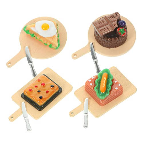 TOYANDONA 4 Sets Puppenhaus Brot Ornamente Für Essen Mini Tablett Kinderspielzeug Mini Dekorationen Mini Ornament Mini Küchenszene Miniatur Rollenspiel TOYANDONA 4 Sets Puppenhaus Brot Ornamente Für Essen Mini Tablett Kinderspielzeug Mini Dekorationen Mini Ornament Mini Küchenszene Miniatur Rollenspiel von TOYANDONA