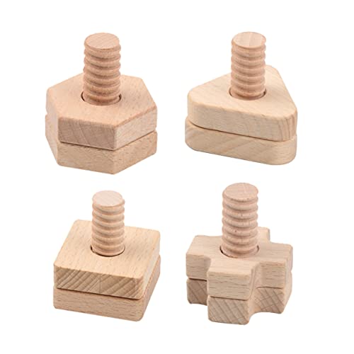TOYANDONA 4 Sets Schraube Passenden Bausteine ​​ Puzzles Für Kleinkinder Kleinkind Puzzle Frühen Bildung Versorgung Schraube Birke von TOYANDONA