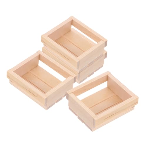 TOYANDONA 4 Stück Aufbewahrungskörbe Aus Holz Holzkisten Zur Dekoration Mini Holzkörbe Mini Kisten Puppenhauskorb Puppenhaus Gemüsemarkt Mini Ornament Kleine Holzkiste Khaki TOYANDONA 4 Stück Aufbewahrungskörbe Aus Holz Holzkisten Zur Dekoration Mini Holzkörbe Mini Kisten Puppenhauskorb Puppenhaus Gemüsemarkt Mini Ornament Kleine Holzkiste Khaki von TOYANDONA