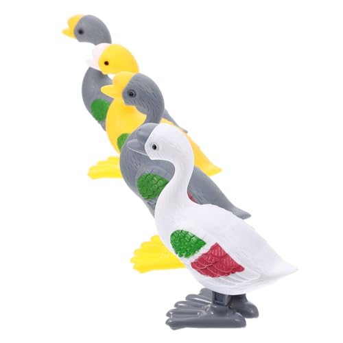 TOYANDONA 4 Stück Aufzieh interaktives kinderspielzeug Tier Toys Babyspielzeug Tiere Gänseuhrwerkspielzeug Tierspielzeug mit Uhrwerk Plastik von TOYANDONA