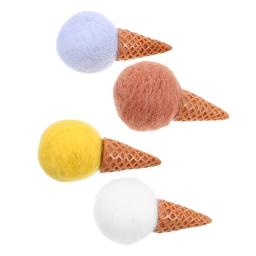 TOYANDONA 4 Stück Aus Wollfilz DIY Liefert Gefühltes Bastelzubehör Selber Machen Eistüte Ornament DIY-bastelbedarf DIY Kranz Zubehör Filzbälle Aus Wollfilz Plastik TOYANDONA 4 Stück Aus Wollfilz DIY Liefert Gefühltes Bastelzubehör Selber Machen Eistüte Ornament DIY-bastelbedarf DIY Kranz Zubehör Filzbälle Aus Wollfilz Plastik von TOYANDONA