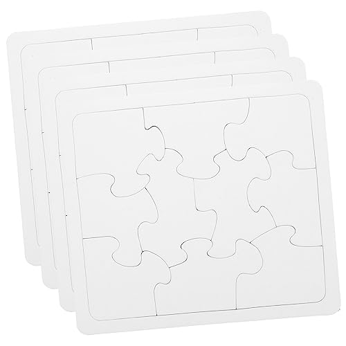 TOYANDONA 4 Stück Blanko Puzzles für DIY Ausmalpuzzle zum Gestalten Kreatives Basteln für Kinderfeste und Hochzeiten zum Ausmalen mit Stiften und Farben TOYANDONA 4 Stück Blanko Puzzles für DIY Ausmalpuzzle zum Gestalten Kreatives Basteln für Kinderfeste und Hochzeiten zum Ausmalen mit Stiften und Farben von TOYANDONA
