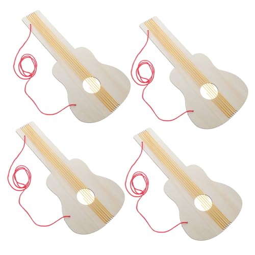 TOYANDONA 4 Stück Blanko- zum Basteln aus Holz musikinstrumente für musikalisches Gitarre Mini-Gitarre Gitarrenhandwerk Gitarrenmalerei für hölzern TOYANDONA 4 Stück Blanko- zum Basteln aus Holz musikinstrumente für musikalisches Gitarre Mini-Gitarre Gitarrenhandwerk Gitarrenmalerei für hölzern von TOYANDONA
