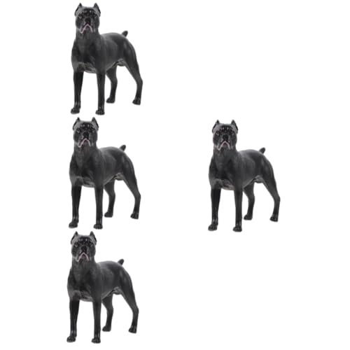 TOYANDONA 4 Stück Cane Corso-Modell Hunde-sammelfigur Lebensechter Hund Spielset Mit Tierspielzeug Welpenmodell Hundefigur Cartoon-Hund-Figur Gefälschtes Tier Plastik Schreibtisch Kind von TOYANDONA