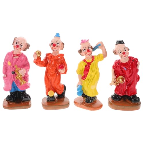 TOYANDONA 4 Stück Clown-Ornamente Clown Figuren Clown-Zubehör Clownfigur Miniatur Sandkasten Zubehör Gartenclown Clown-Desktop- Mini-Clown Clown- Sandkasten-Miniaturen Harz TOYANDONA 4 Stück Clown-Ornamente Clown Figuren Clown-Zubehör Clownfigur Miniatur Sandkasten Zubehör Gartenclown Clown-Desktop- Mini-Clown Clown- Sandkasten-Miniaturen Harz von TOYANDONA