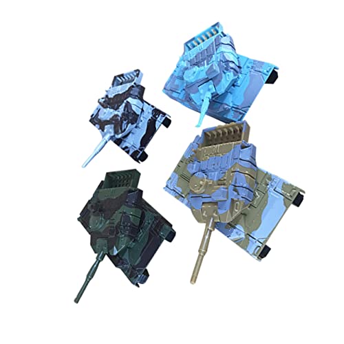 TOYANDONA 4 Stück Desktop-Ornament panzermodelle bastelzeug wischtelgeschenk The Present Edith Eger Decor trauzeugengeschenke dekoring Jakobsweg Tankwagen Camouflage von TOYANDONA