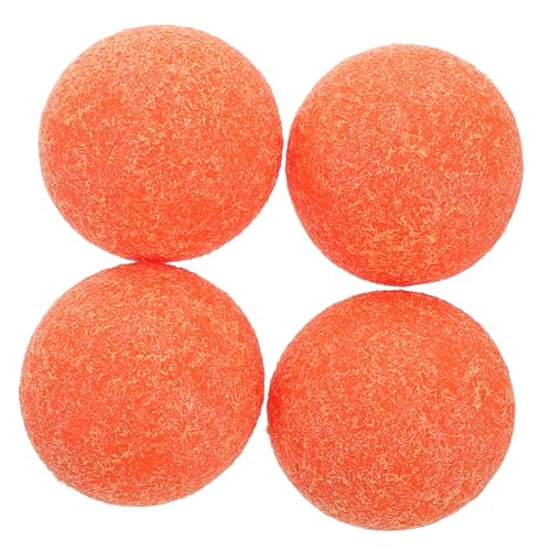 TOYANDONA 4stücke Tischfußball Bälle Frosted Mini Fußball Für Tischfußballspiele Langlebige Ersatzbälle Für Wettbewerbe Und Freizeitaktivitäten Orange Farbdesign von TOYANDONA