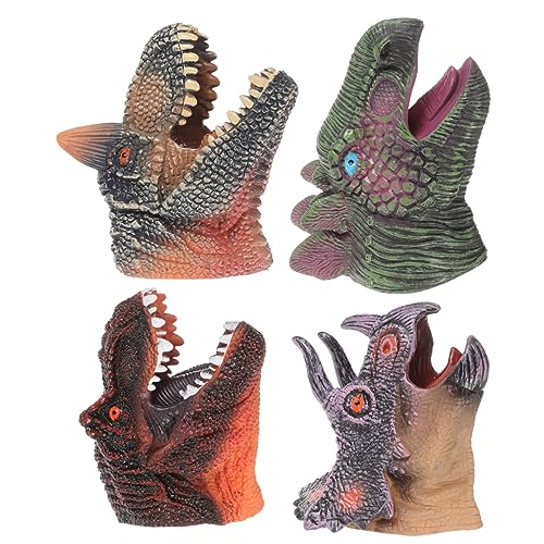 TOYANDONA 4 Stück Dinosaurier-Handpuppenspielzeug Handspielzeug Dinosaurier-Figur Rollenspiel Handpuppe Dinosaurier Fingerpuppen Tier Handtierspielzeug Dino-Handpuppe Dinosaurierpuppen Vinyl TOYANDONA 4 Stück Dinosaurier-Handpuppenspielzeug Handspielzeug Dinosaurier-Figur Rollenspiel Handpuppe Dinosaurier Fingerpuppen Tier Handtierspielzeug Dino-Handpuppe Dinosaurierpuppen Vinyl von TOYANDONA