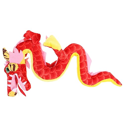 TOYANDONA 4 Stück Drachenpuppenmaskottchen Neujahrsgeschenke Plüsch-drachenpuppe Chinesisches Neujahrsgeschenk Chinesische Maskottchenpuppe Plüschtiere Rot Pp Baumwolle China Junge Kind von TOYANDONA