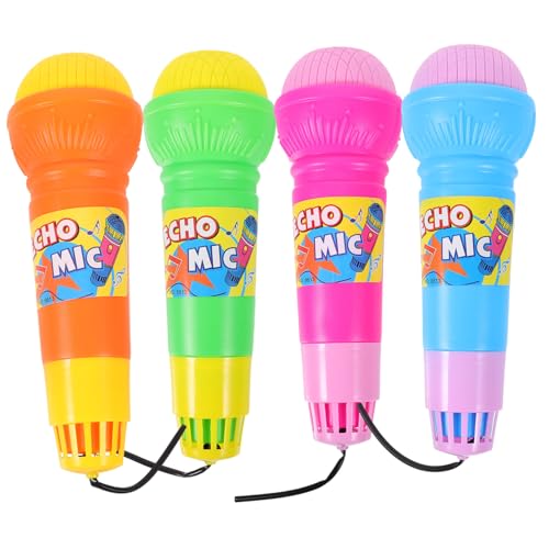 TOYANDONA 4 Stück Echo- Kinderspielzeug Karaoke Maschine Karaoke-Maschine Für Bildungsspielzeug Lernspielzeug Für Echomikrofon Für Karaoke- Plastik von TOYANDONA