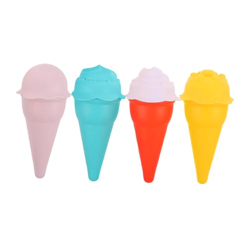 TOYANDONA 4 Stück Eistüten Aus Kunststoff Für Eiscreme Strandspielzeug Für Draußen Sandform Für Zum Am Meer Sandspielzeug TOYANDONA 4 Stück Eistüten Aus Kunststoff Für Eiscreme Strandspielzeug Für Draußen Sandform Für Zum Am Meer Sandspielzeug von TOYANDONA