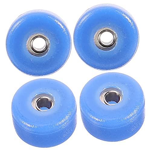 TOYANDONA 4 Stück Finger-Skateboard-Rad Fingerscooter Kleines Finger -skateboardspielzeug Tragbares Fingerspielzeug Fingerspielzeug-Skateboards Kompaktes Skate- Blau Plastik von TOYANDONA