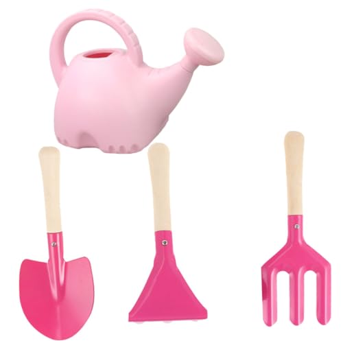 TOYANDONA 4stücke Teiliges Mädchen Gartenwerkzeug Mit Gießkanne Und Schaufel Cartoon-Blumen Design Tragbarer Holzgriff Für Kleine Rosa TOYANDONA 4stücke Teiliges Mädchen Gartenwerkzeug Mit Gießkanne Und Schaufel Cartoon-Blumen Design Tragbarer Holzgriff Für Kleine Rosa von TOYANDONA