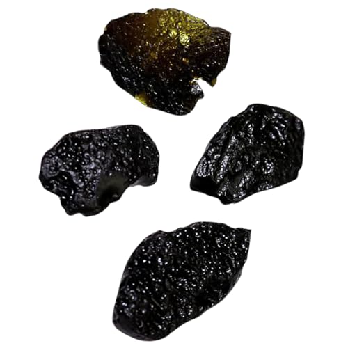 TOYANDONA Meteoriten-Dekoration 4 Stück Echter Meteoriten-Stein Tischschmuck Kleinere Mängel von TOYANDONA