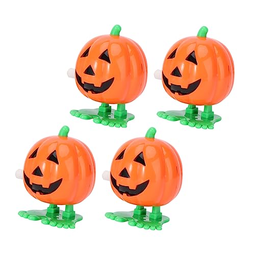 TOYANDONA 4 Stück Halloween Aufziehspielzeuge Lustige Kürbis Spielzeuge aus Plastik für Partys und Dekoration Wind Up Mechanismus ohne Batterien TOYANDONA 4 Stück Halloween Aufziehspielzeuge Lustige Kürbis Spielzeuge aus Plastik für Partys und Dekoration Wind Up Mechanismus ohne Batterien von TOYANDONA