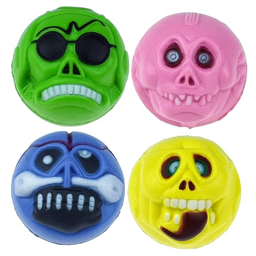 TOYANDONA 4 Stück Halloween-Bälle Halloween Halloween Toys Grusel kinderspielzeug spielzeuge große Hüpfbälle prallen Halloween-Requisiten Gummielastischer Ball TOYANDONA 4 Stück Halloween-Bälle Halloween Halloween Toys Grusel kinderspielzeug spielzeuge große Hüpfbälle prallen Halloween-Requisiten Gummielastischer Ball von TOYANDONA