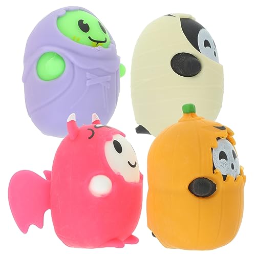 TOYANDONA 4 Stück Halloween Costume Halloween Kleidung Fun Toy plüschtiere Fun plushbit Kuscheltier Stress-Zubehör Wohnaccessoires Stressversorgung Hausbedarf tpt von TOYANDONA
