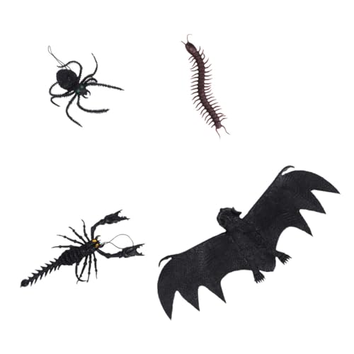 TOYANDONA 4 Stück Halloween- Halloween Halloween Toys Schlangenstreich Halloween-Animatronik scherzhafte Requisiten Halloween-Streich-Requisiten weiches Gummi Black TOYANDONA 4 Stück Halloween- Halloween Halloween Toys Schlangenstreich Halloween-Animatronik scherzhafte Requisiten Halloween-Streich-Requisiten weiches Gummi Black von TOYANDONA