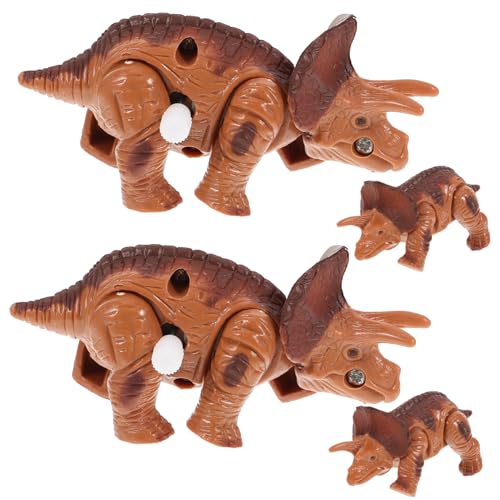 TOYANDONA 4stücke Aufzieh-Dinosaurier Spielzeug Für Junge Mädchen Lustige Kreative Und Bewegliche Spielzeuge Für Halloween Trias-Dinosaurier-Design Für Jungen Und Mädchen von TOYANDONA